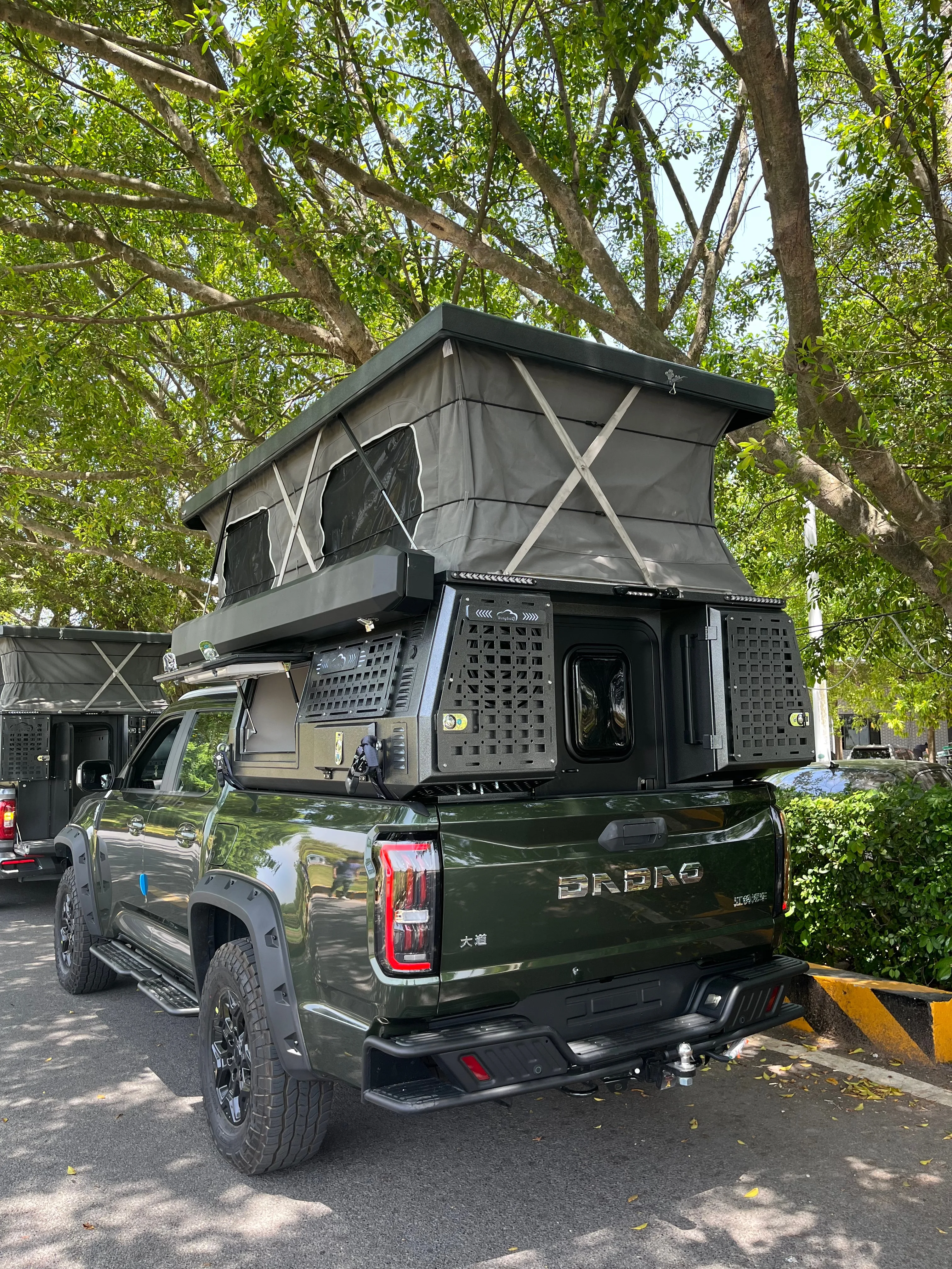 Caminhão de captação cama plana campista banheiro ao ar livre rv para reboques de viagem aumentando sua vida ao ar livre rv viajando