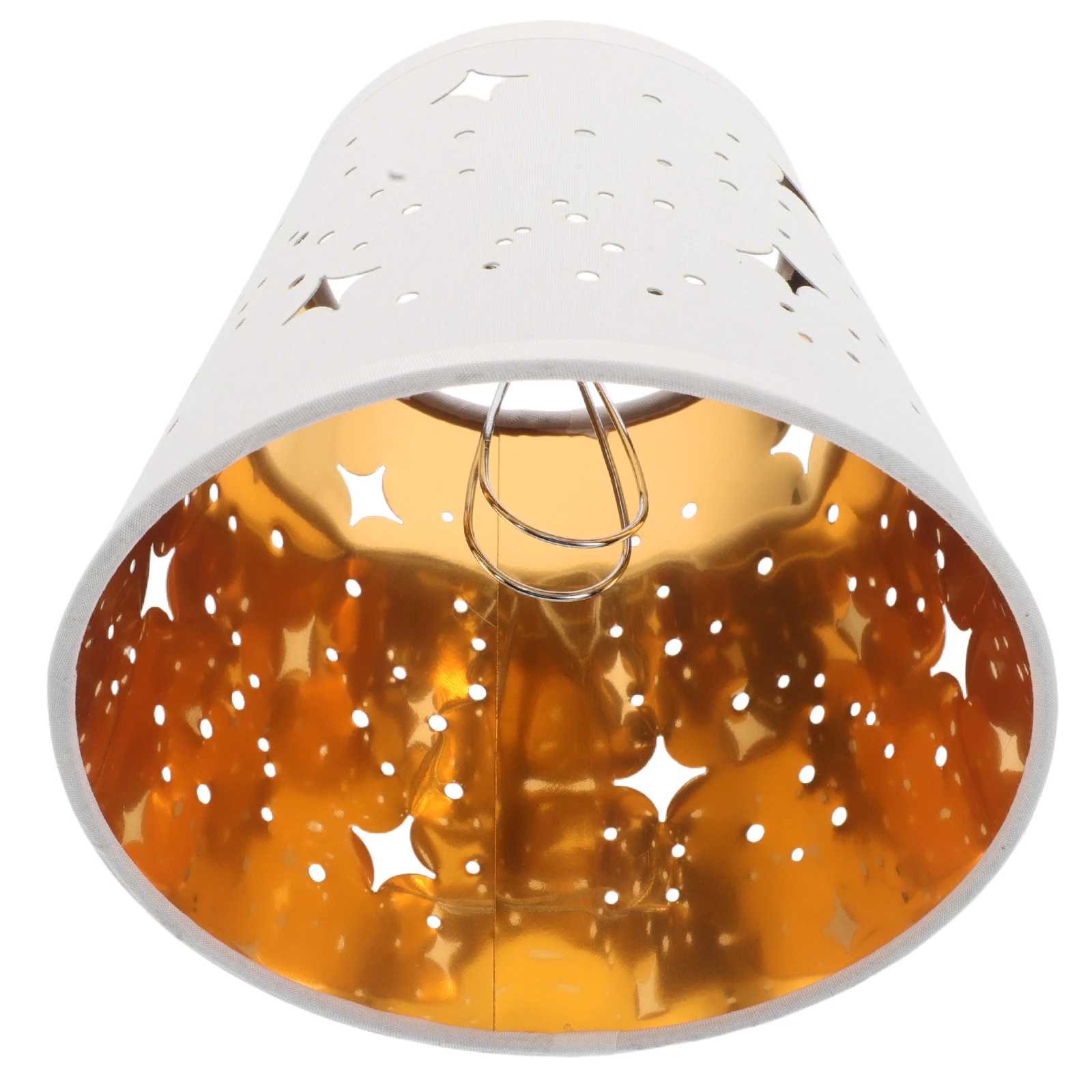 

Hollow Out Star Lampshade Clip On Decorative Replacement For Table Floor Wall Ceiling Lamp, Barrel Shade Cover, Small Lamp