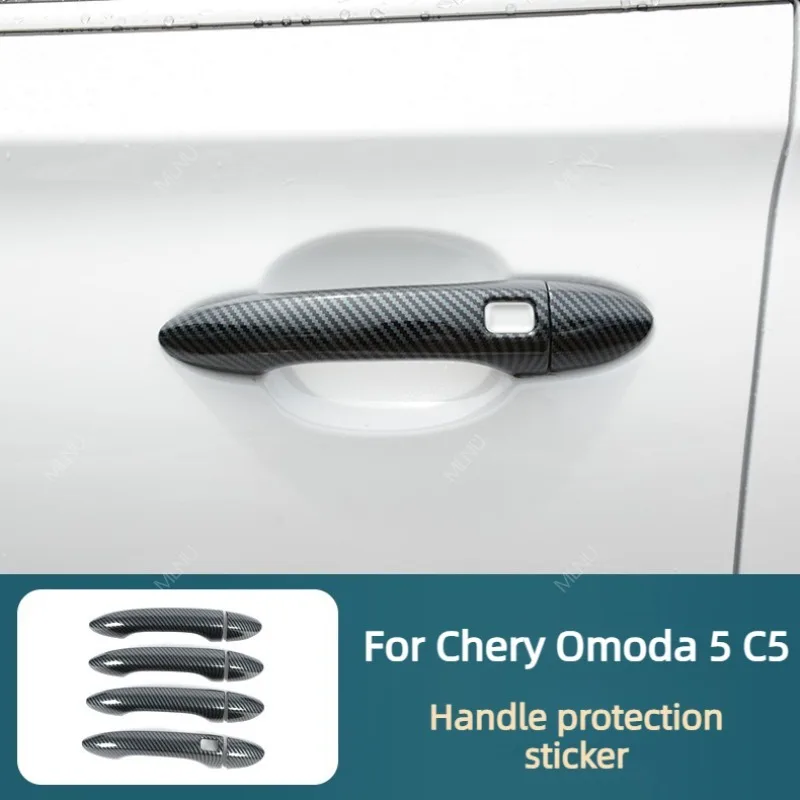 Door Handle Covers For Chery Omoda 5 C5 Petrol&SHS HEV 2023 2024 Accessories Impact Resistance Anti-Scratch Wear-Resistant