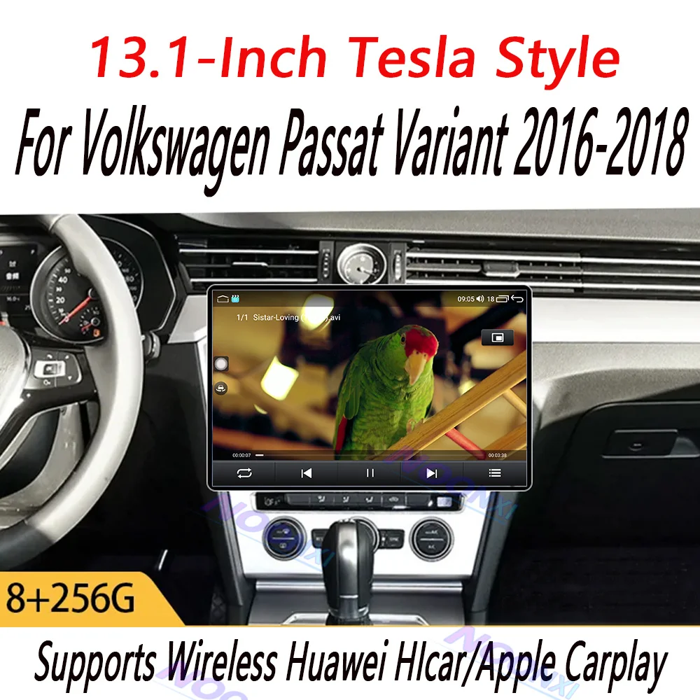 For Volkswagen Passat Variant 2016-2018 All In One Car Radio 2 K Screen 1920x1200 RES Android 13 System GPS Carplay 13.1 inch