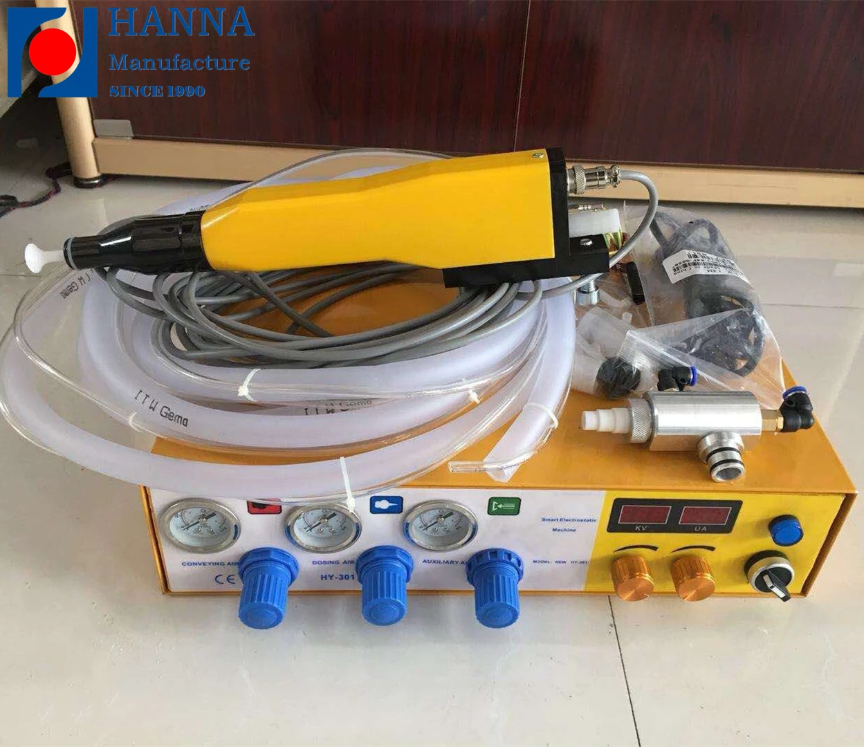 Metal Electrostatic Manual Powder Coating Machine with Powder Painting