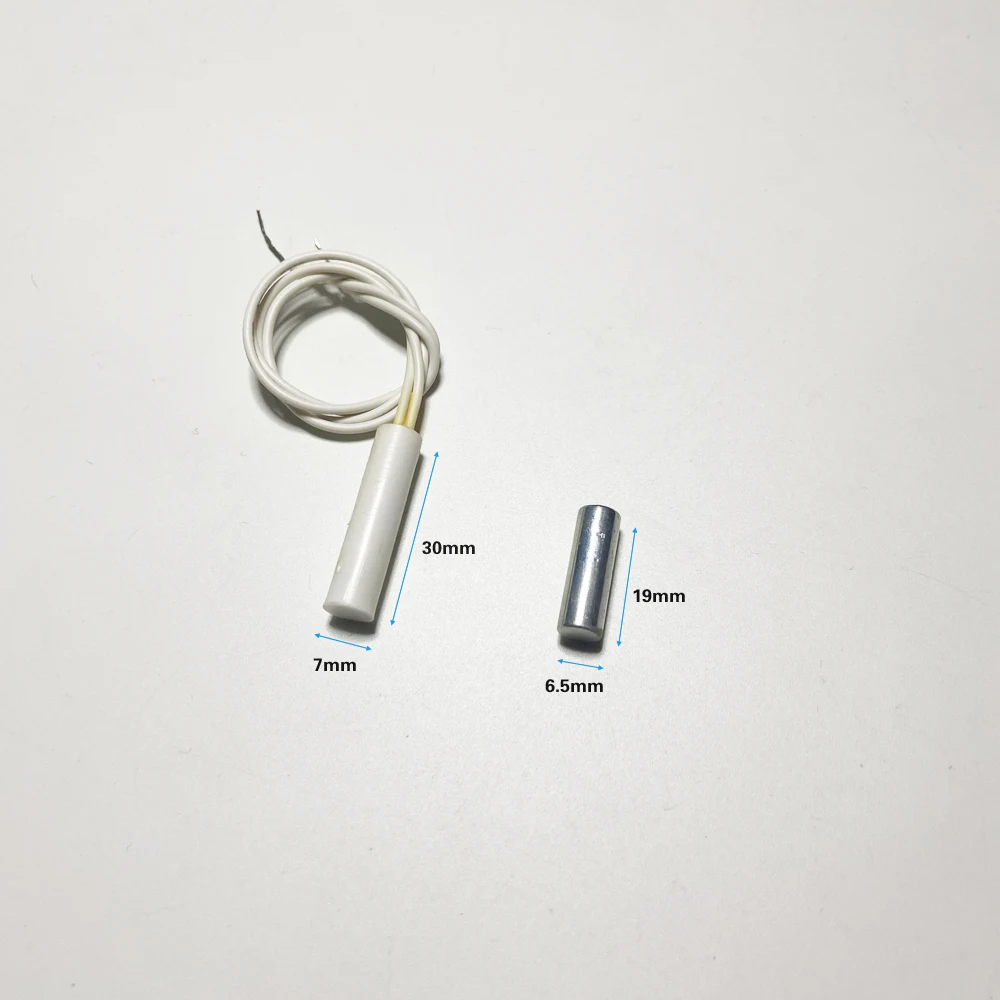 40Pcs Slim Wire Magnetic Door Open Sensor For Security Alarm Reed Limit Switch Normally Close On Off Signal