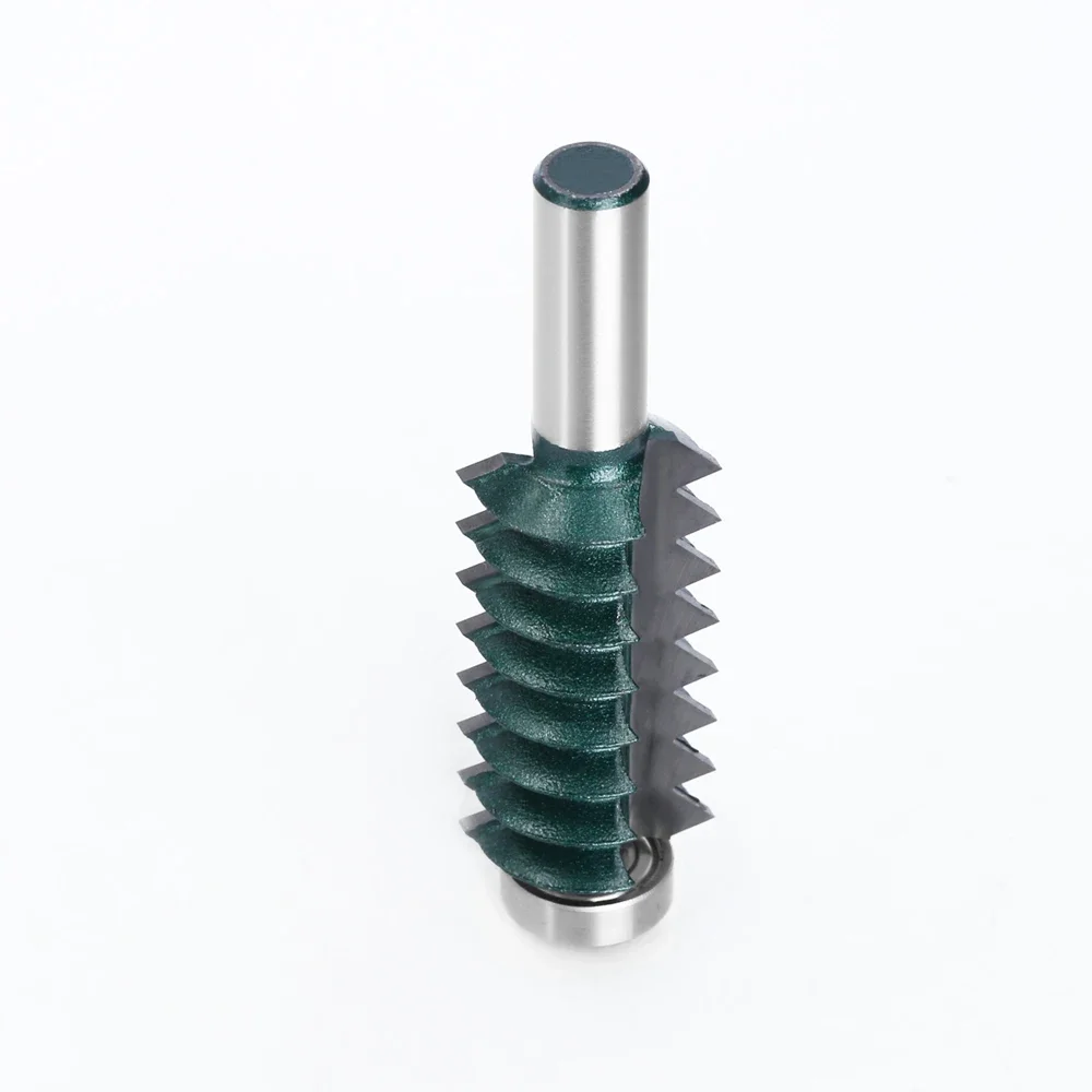 1pc 12mm Shank Finger Joint Glue Milling Cutter Raised Panel V joint Router Bits For Wood Tenon Woodwork Cone Tenoning Bit