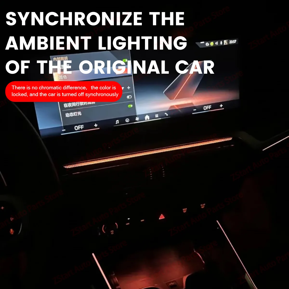 64 Colors LED Air Outlet Frame For BMW 3 Series G20 G28 G22 G23 I3 I4 G26 Original Car Synchronous Ambient Light Car Accessories 3