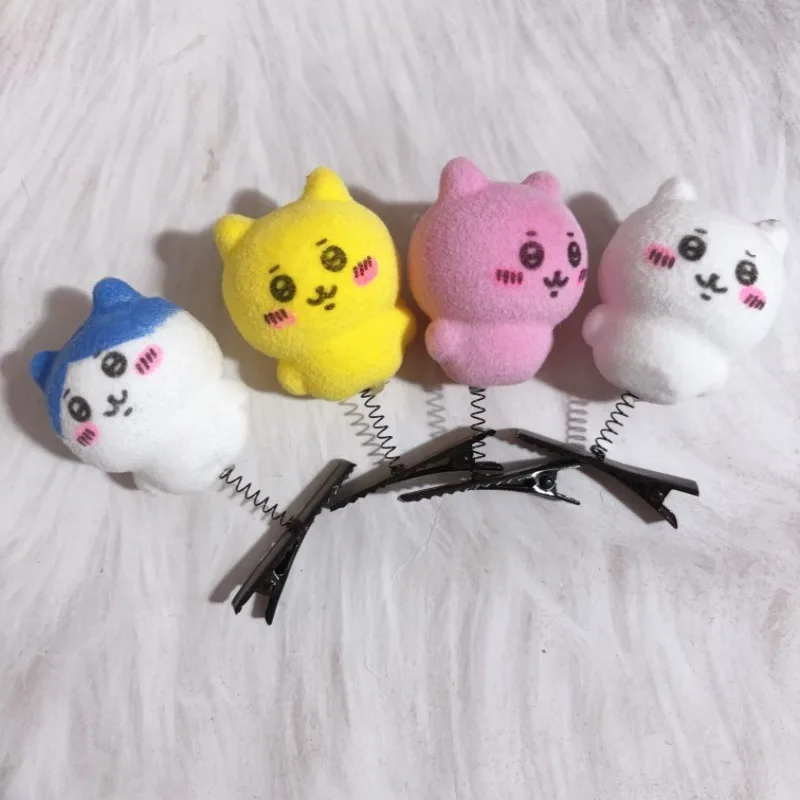 Cartoon Chiikawa Hachiware Usagi Three-dimensional Spring Clip Cute Fun Hair Pin Edge Clip Student Hair Accessories