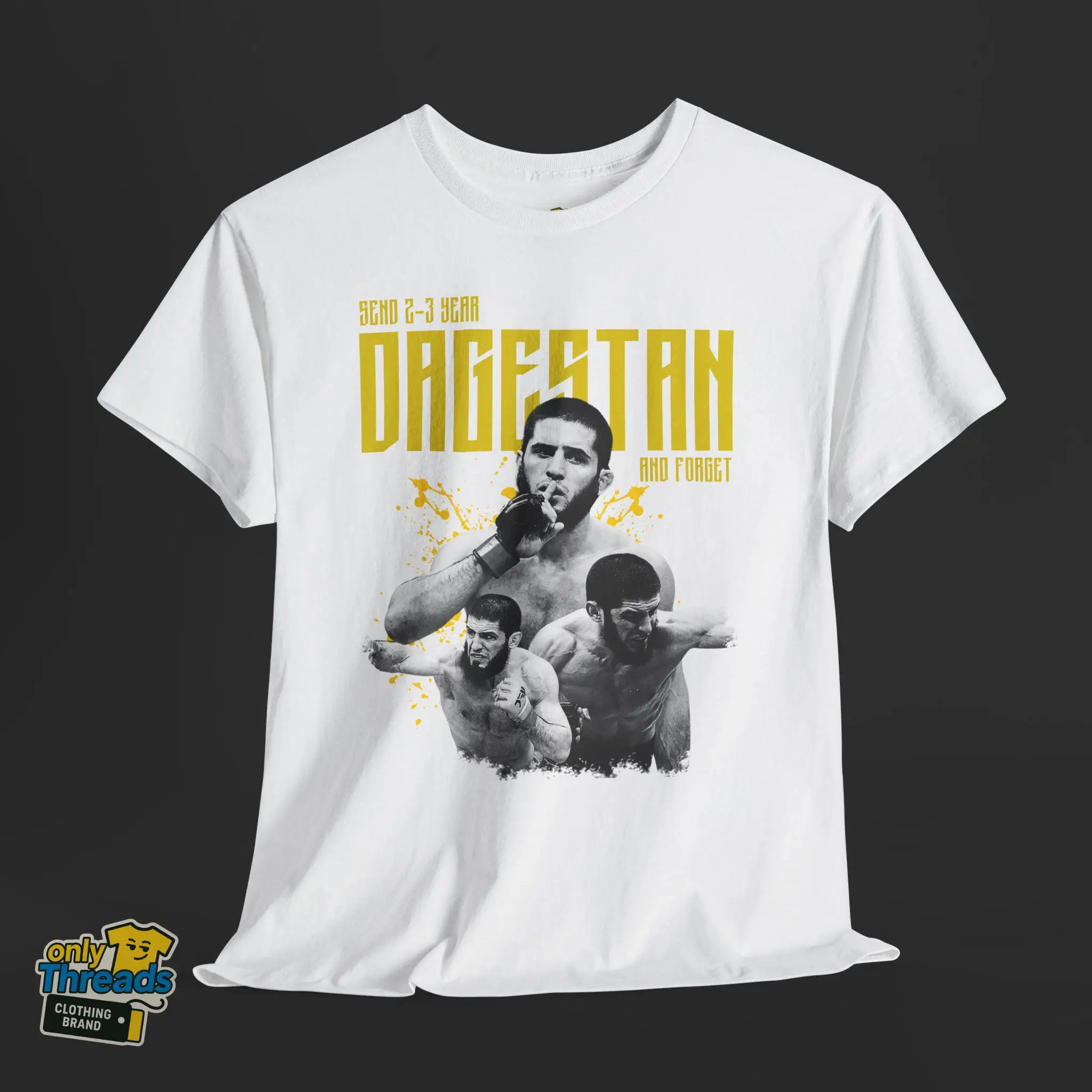 Send 2–3 Year Dagestan and Forget T-Shirt – Funny Islam Makhachev MMA Tee | Khabib Sigma | Unisex Gift