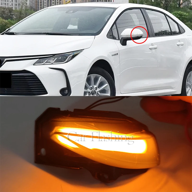 For Toyota Sienta XP170 Yaris XP210 Corolla Rearview mirror turn signal a pair Car turn signal lights