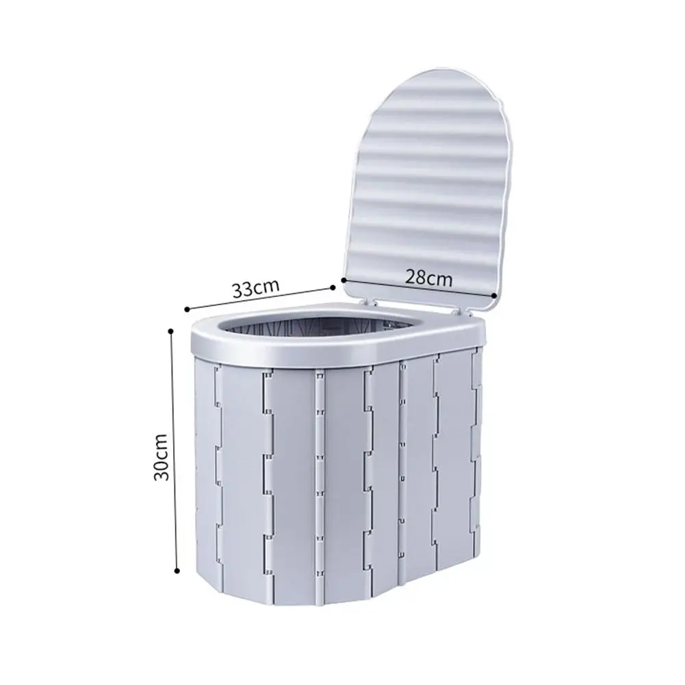 New Foldable Toilet With Lid Portable Car Mobile Toilet Travel Outdoor Camping Seat Toilet For Adult Elderly Children Odor-proof