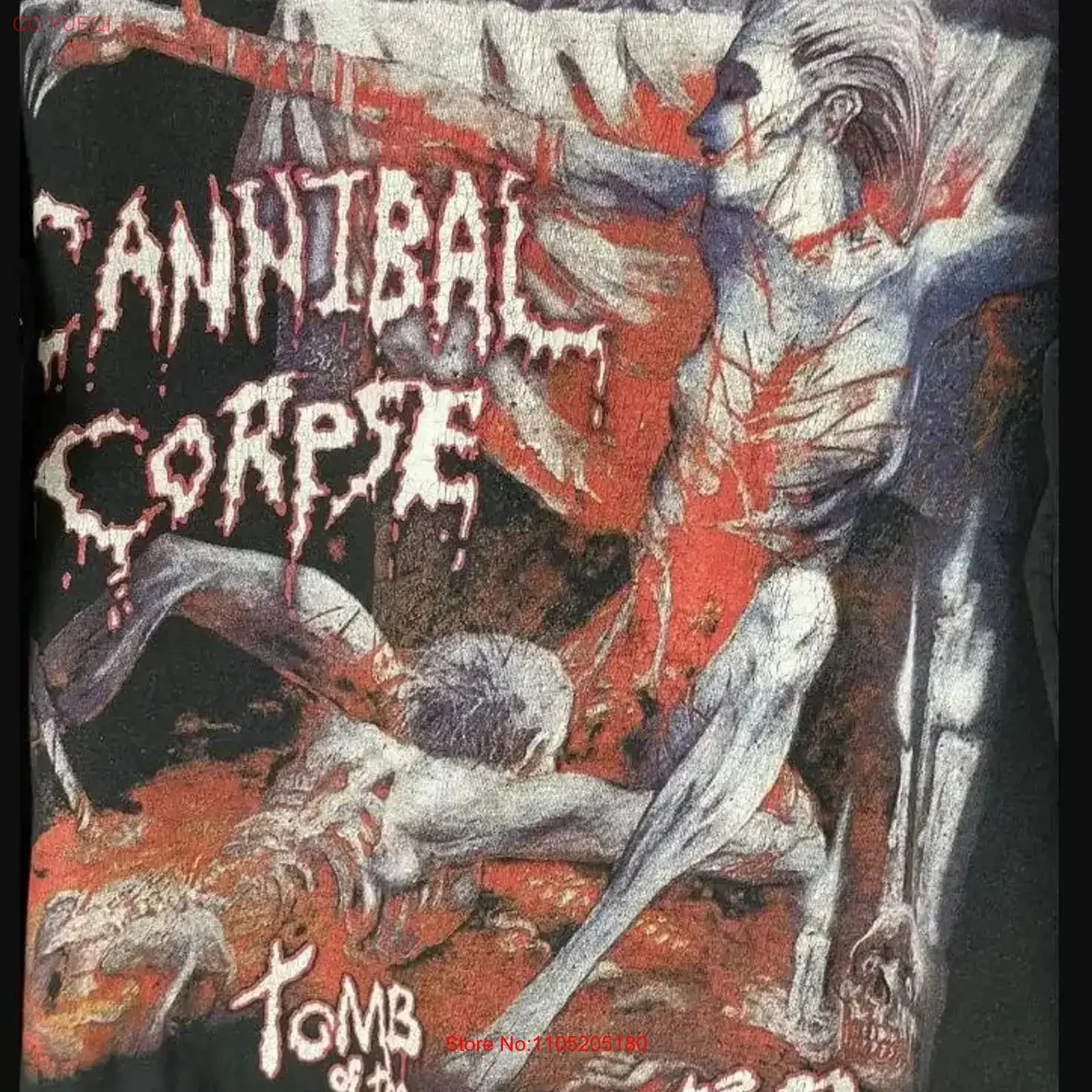 Cannibal Corpse Tomb of the Mutilated T Shirt Cotton NE100 vintage Washed Comfortable Stylish streetwear Breathable Soft
