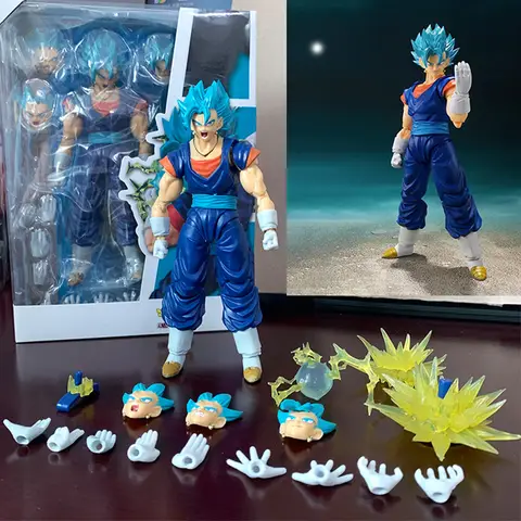SHF Dragon Ball Super Saiyan Vegito figurka bóg Anime DragonBall Gokou figurka zabawka kolekcja prezentów bożonarodzeniowych