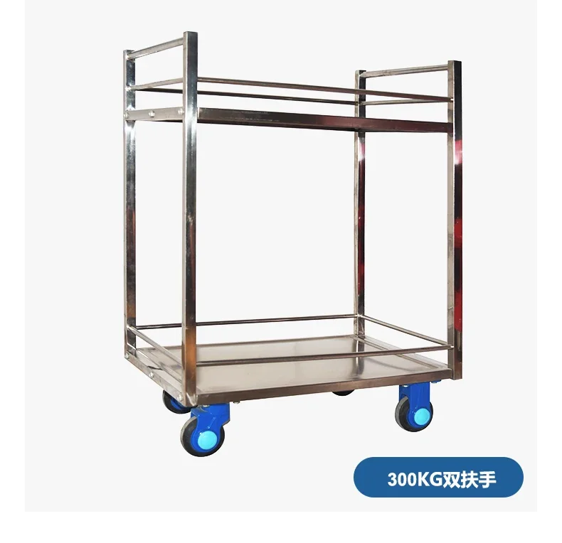 TQH Uni-Silent Flat Truck Handkar Dubbeldeks trolley Trekwagen vangrail RVS trolley