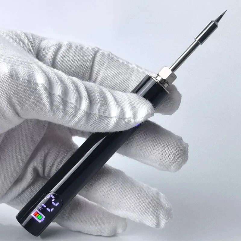 LED display screen 510 threaded battery 500 milliampere Portable adjustable voltage electric soldering gun Welding tool
