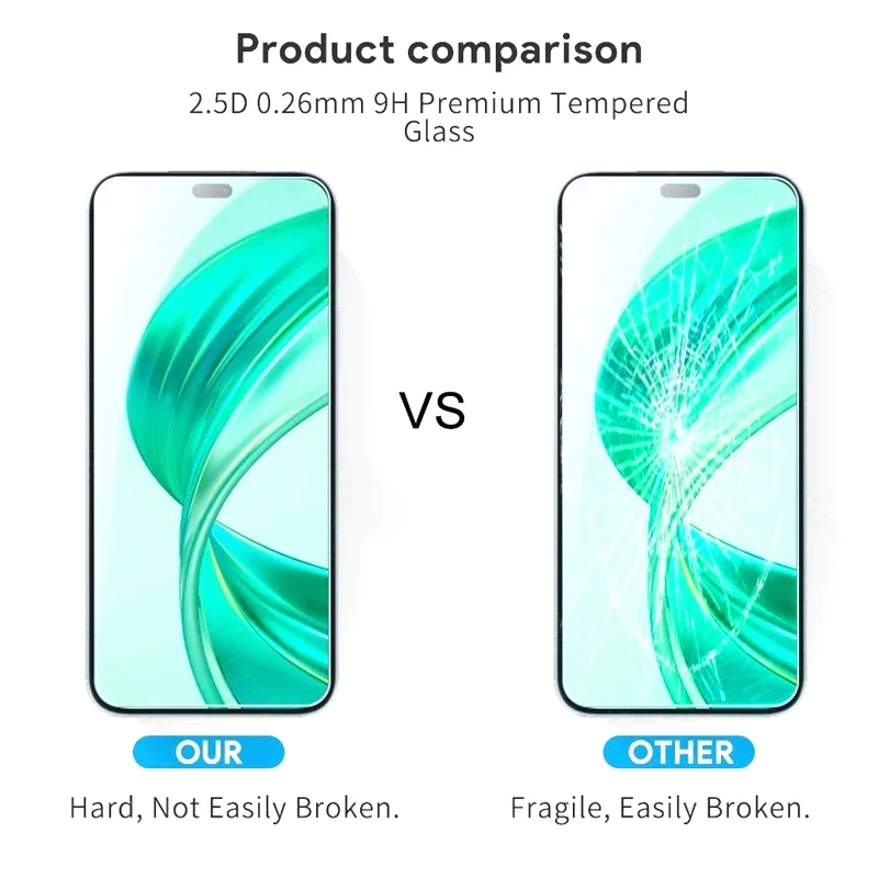 5 pçs vidro temperado para huawei honor x8b x7b x8a x9a x7a x7 x9 x8 protetor de tela para honra 200 90 lite 50 se 20s magia 7 vidro