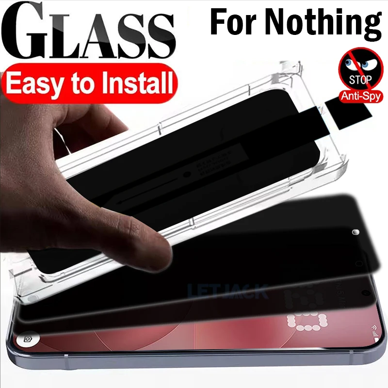 

1-3Piece Dust Free Easy Installation Anti-Spy Tempered Glass For Nothing Phone 4A Pro Privacy Screen Protector Nothing Phone 4A