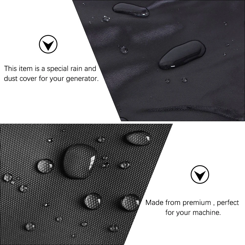 

Generator Protective Cover Waterproof Large Accessories for Outside Small Inverter Black Cover Weather Resistant Storage Durable