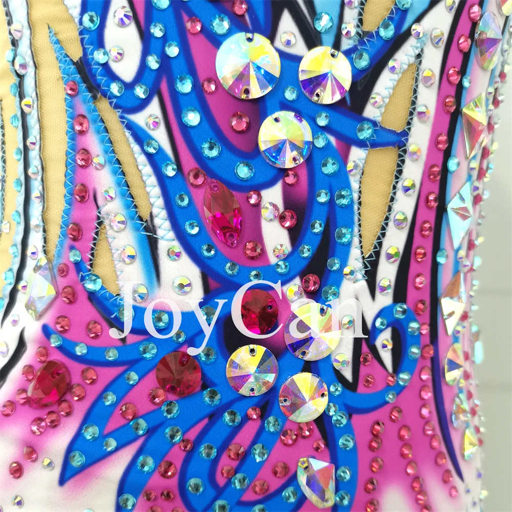 JoyCan-ثياب جمباز سبانديكس أنيقة للنساء والفتيات ، أزرق ، ملابس رقص للمنافسة