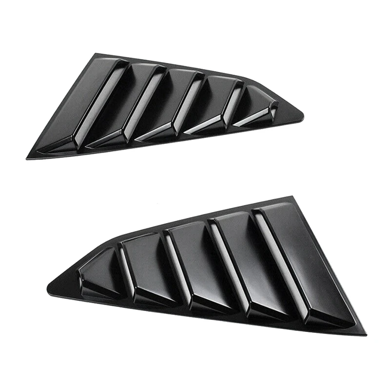 

Matte Black 1/4 Rear Side Vent Quarter Window Louver Shutter Cover Trim Replacement For 2016-2022 Chevy Camaro