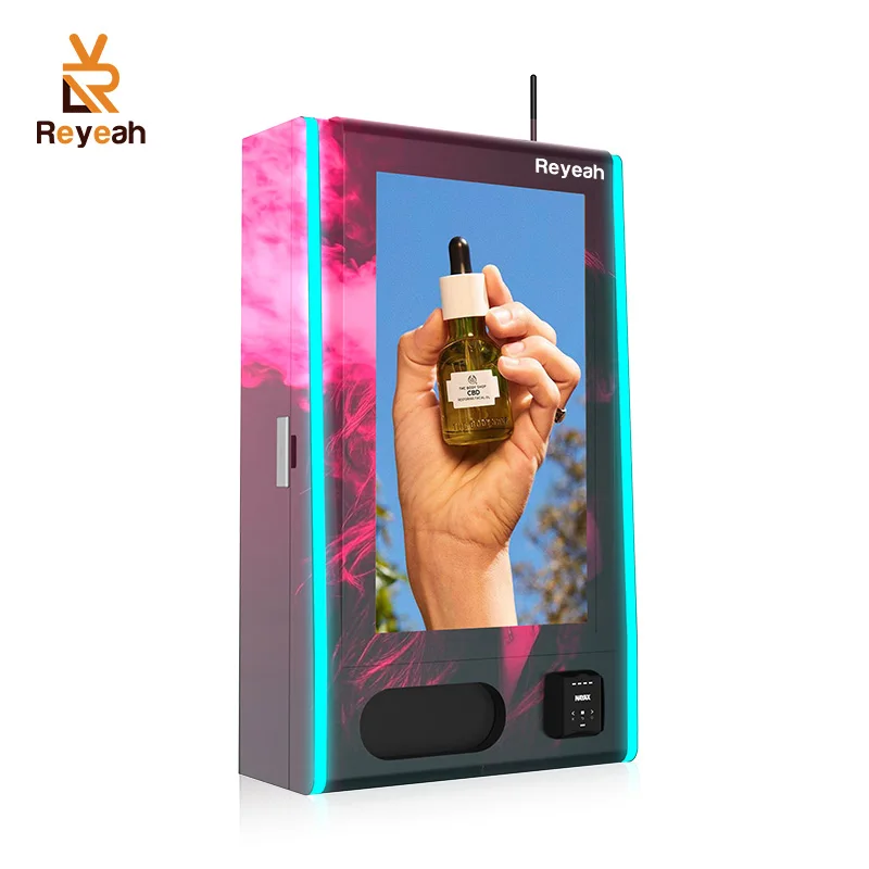 آلة بيع CBD الذكية ذات جودة عالية خلال 24 ساعة أوتوماتيكية بشاشة تعمل باللمس مقاس 32 بوصة