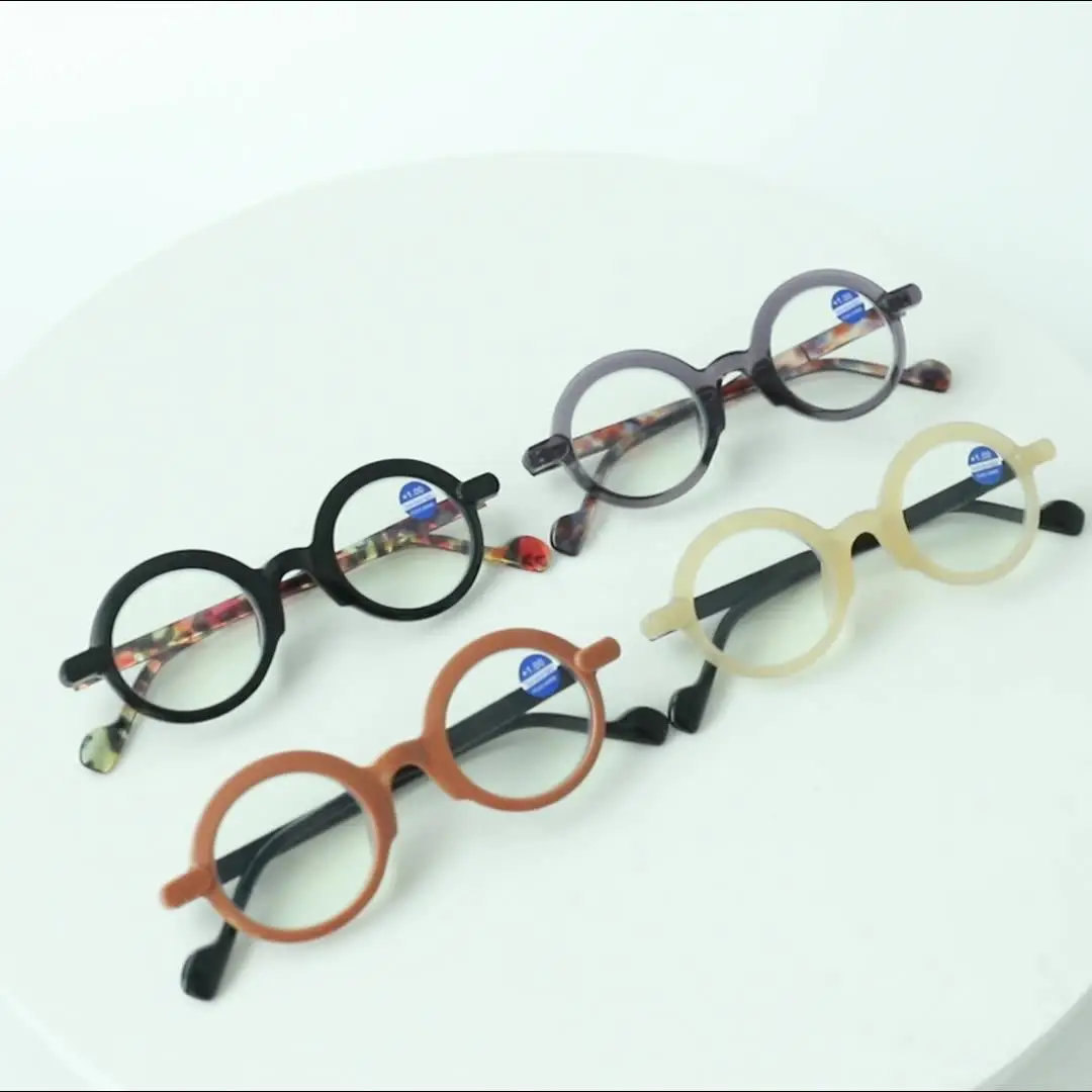Artistic and Stylish Round-Frame Eyeglass Frames for Middle-Aged and Elderly Men and Women Reading Glasses