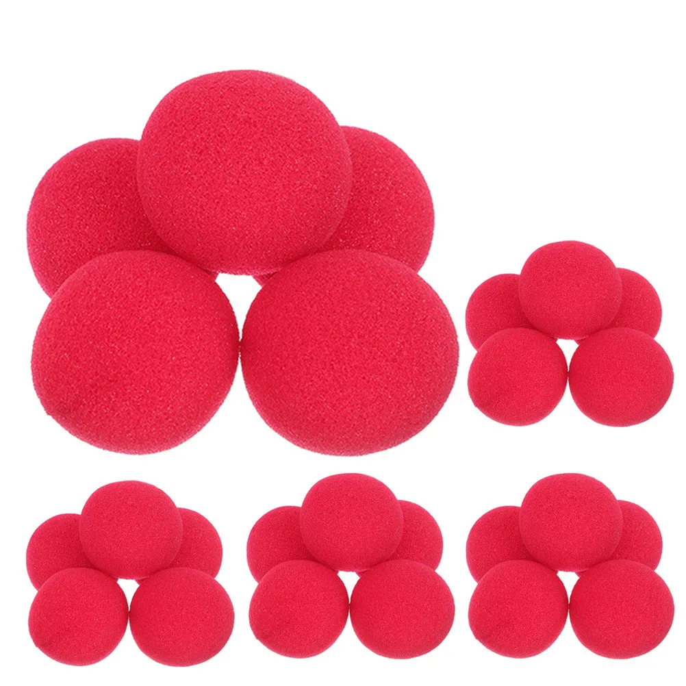 

25Pcs Small Sponge Nose for Clown Costume Circus Party Carnival Halloween Dress Up Cosplay Prop Reusable Comfortable Washable