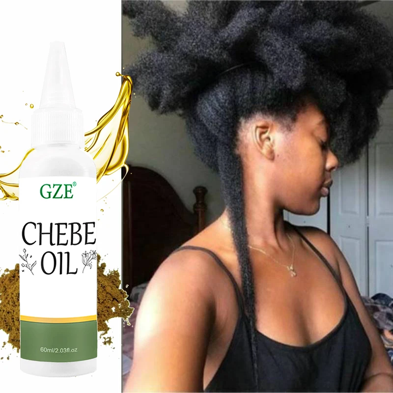 

GZE Chebe Hair Oil Made with Chebe Powder - African Chebe Oil for Hair Thickens & Strengthens, Itchy Scalp Relief