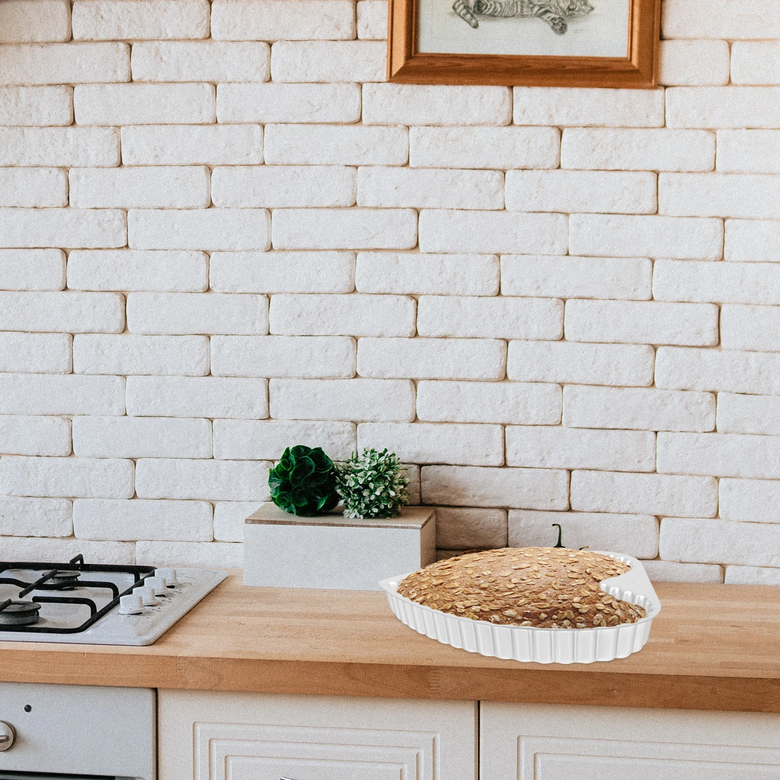 Molde para hornear antiadherente de aleación de aluminio con forma de corazón, Base extraíble, horno, bandeja para hornear para pastel, Pizza, tarta de queso