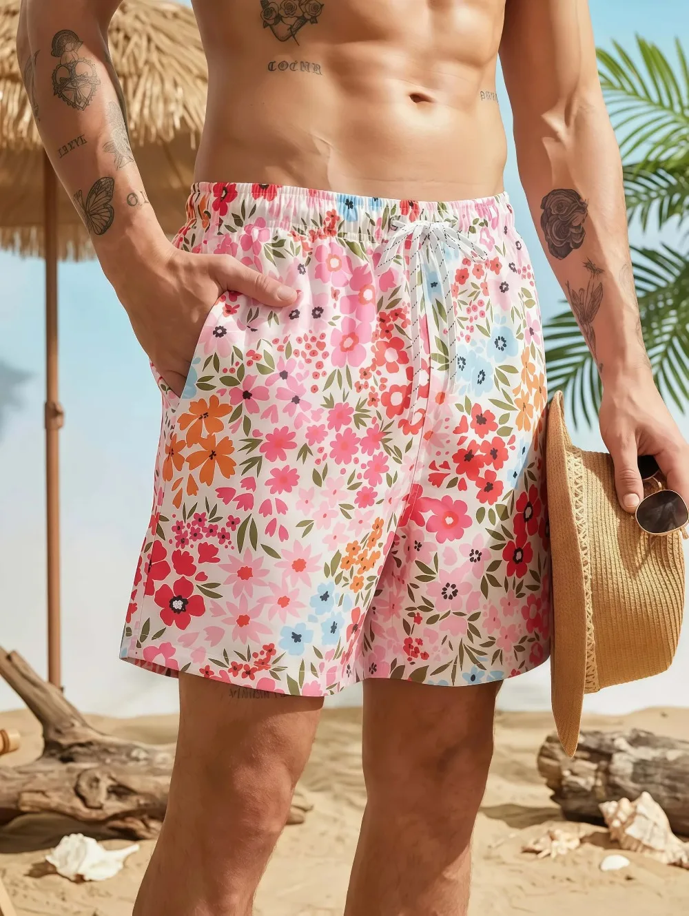 Fashion Hawaiian Style Floral 3D Print Sport Quick-dry Breatha Casual Man Shorts Hawaii Surfing Beach Shorts Parent-child Cloth