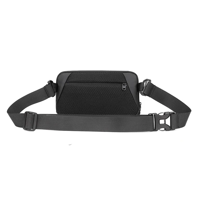 New Fashionable Men's Chest Bag, Simple and Casual Waist Bag, Multi-functional Water-resistant Large-capacity Crossbody Bag