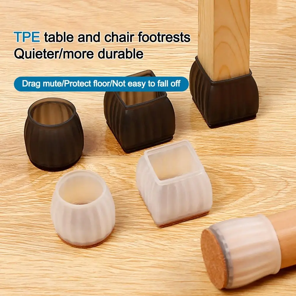 with Non-slip Felt Chair Leg Floor Protectors Protect Floors from Scratches Silent Furniture Pads Square Chair Sock