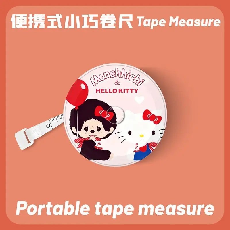 Monchhichi Cute Soft Body Tape Measure Portable Flexible Ruler for Bust Waist Hip Measurement Home Sewing Daily Measuring Tool