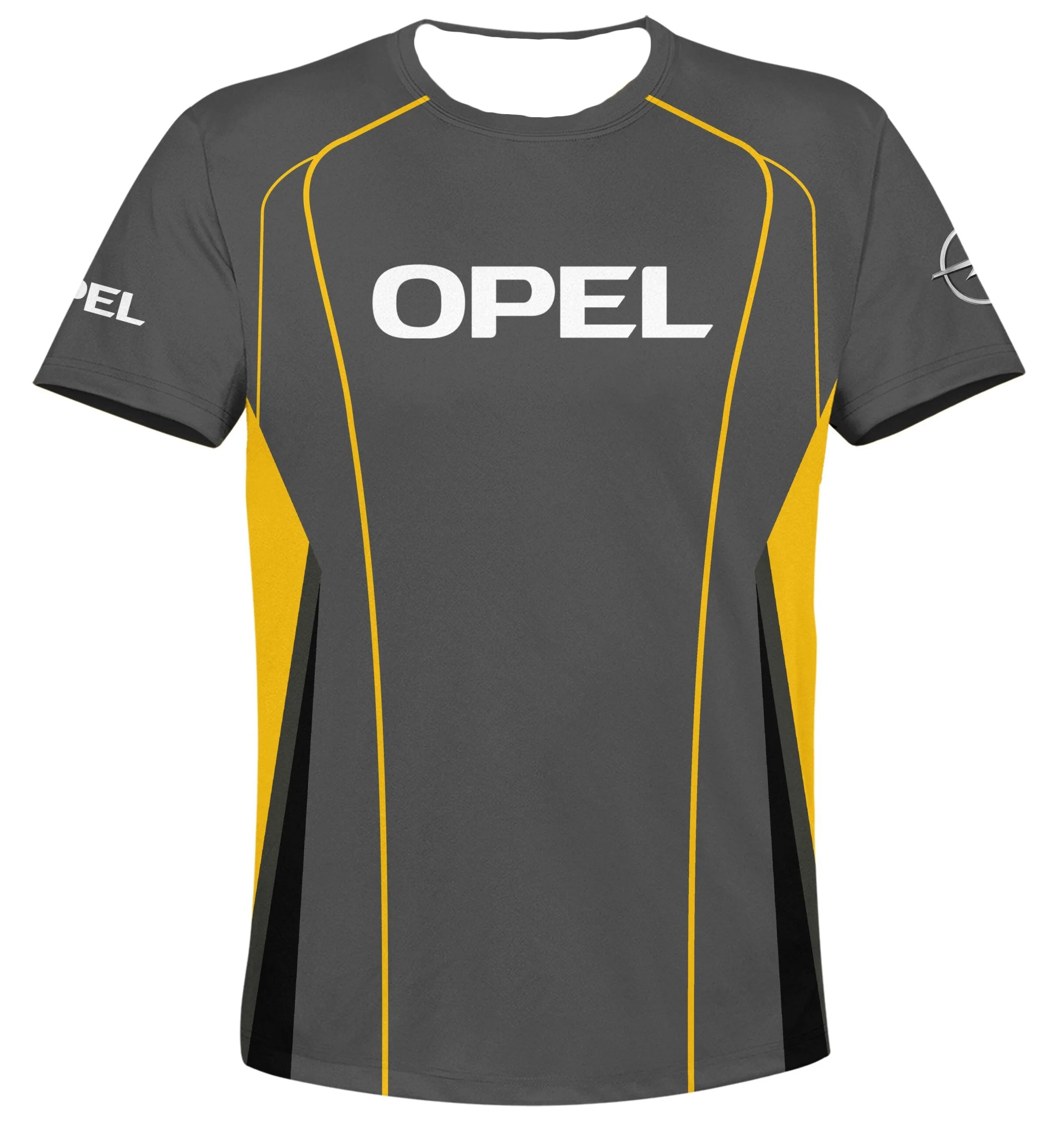 2025 Men's And Women's Motorcycle Loose Short Sleeved Summer Hot Selling Breathable Quick Drying Opel Gray Yellow Short Sleeved