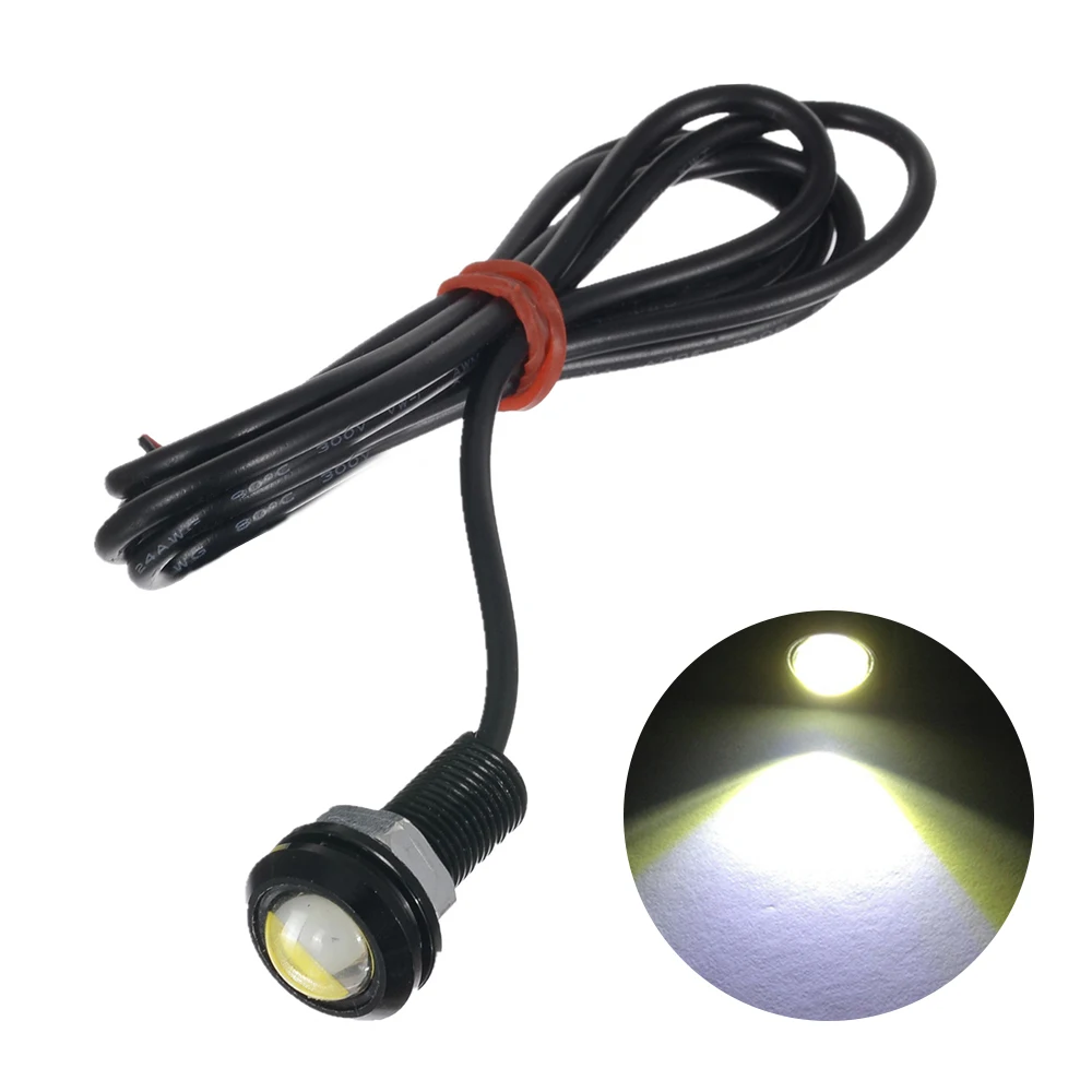 Motorcycle LED Light Bulbs 12V Rearview Mirror Flashing Blinker Lamps 3LED Eagle Eye Lamp Bulb Universal Lighting & Indicator