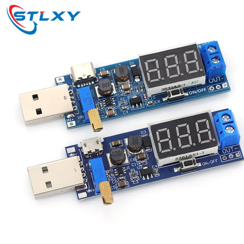 DC-DC 5V zu 3,5V / 12V USB Step-Up/Down-Stromversorgungsmodul, einstellbarer Boost-Buck-Konverter, Ausgang DC 1,2V-24V