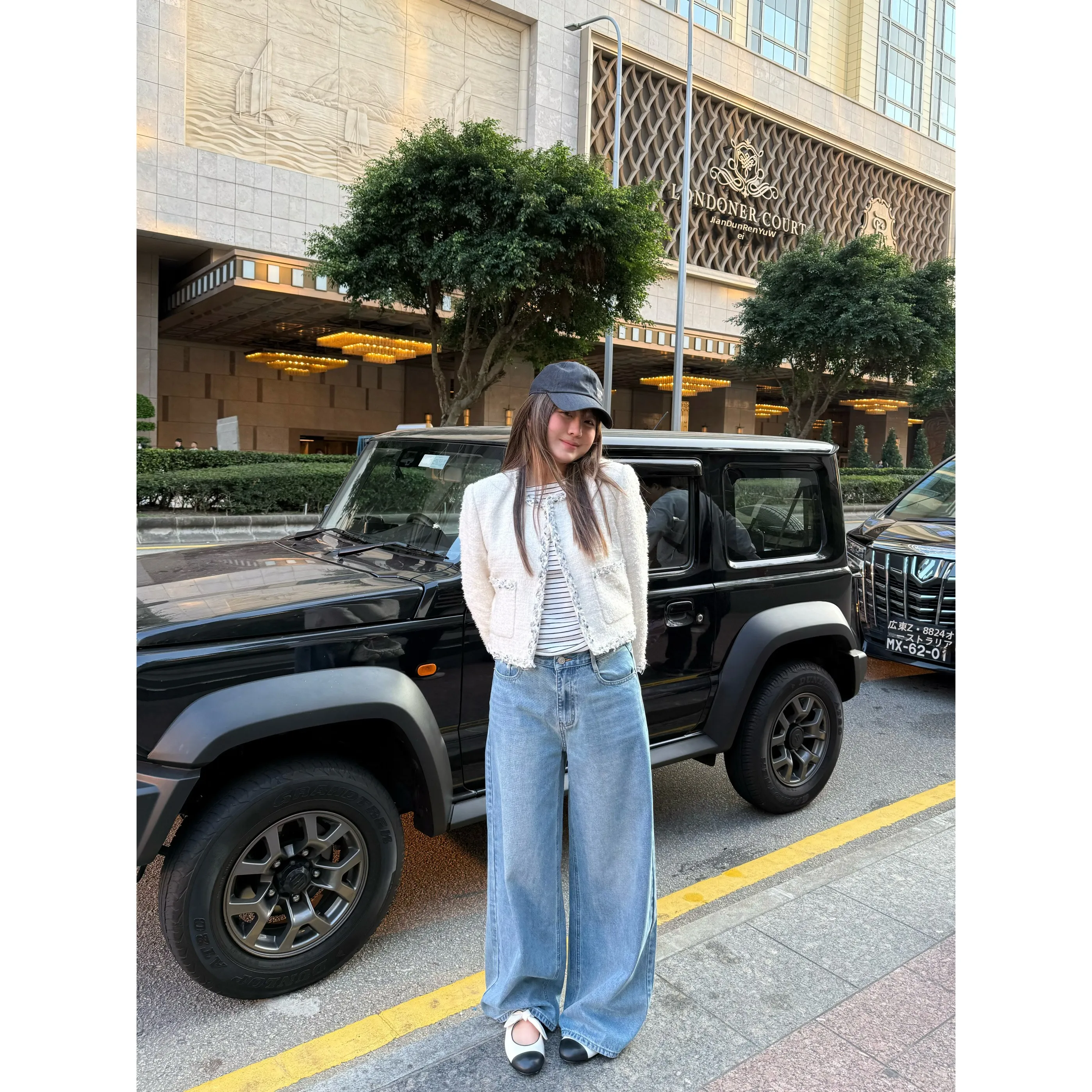 

Slimming Effect Soft Blue Spring Summer Straight Leg Jeans High Waist Wide Leg Casual Style Wear Resistant Adult Female Jeans