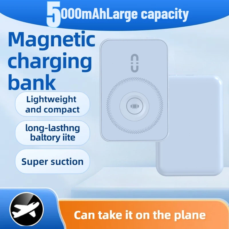 

500000 мАч Магнитный внешний аккумулятор 25 Вт Беспроводное быстрое зарядное устройство, универсальный портативный аккумулятор для Apple IPhone, для Samsung Galaxy