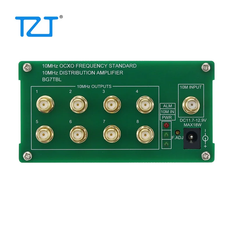 TZT BG7TBL 10MHz 0.1Vpp-5Vpp Frequency Divider 8-Channel Output Distribution Amplifier without/With Built-in OCXO