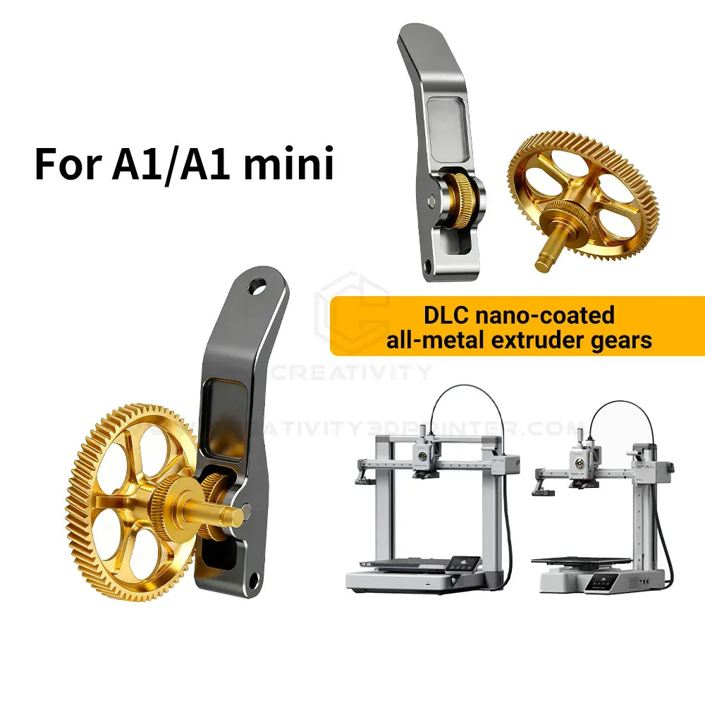 

Шестерня экструдера для Bambu Lab A1 MINI Claw Gear RNC Комплект спиральных шестерен из закаленной стали с нанопокрытием, цельнометаллический для Bambulab A1 A1 Mini