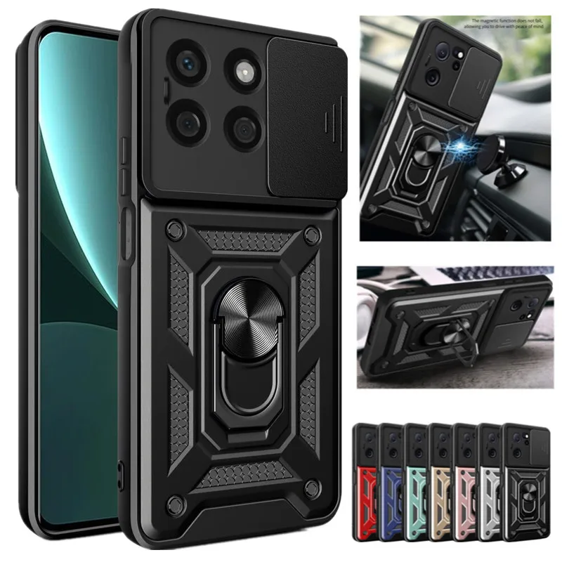 Armor Case For Honor X8b X7b 5G X8a X7a X6a X8 X7 X6 X5 Plus Cover Lens Protection With Ring Magnetic Holder Coque Fundas