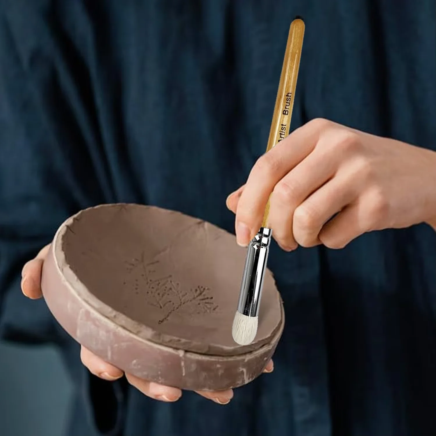 3/6-teiliges Trockenpinsel-Set – Hobby-Detail-Pinsel-Set, Acryl-Pinsel in 3 Größen für Fortgeschrittene und Kunst für Miniatur-Aquarell