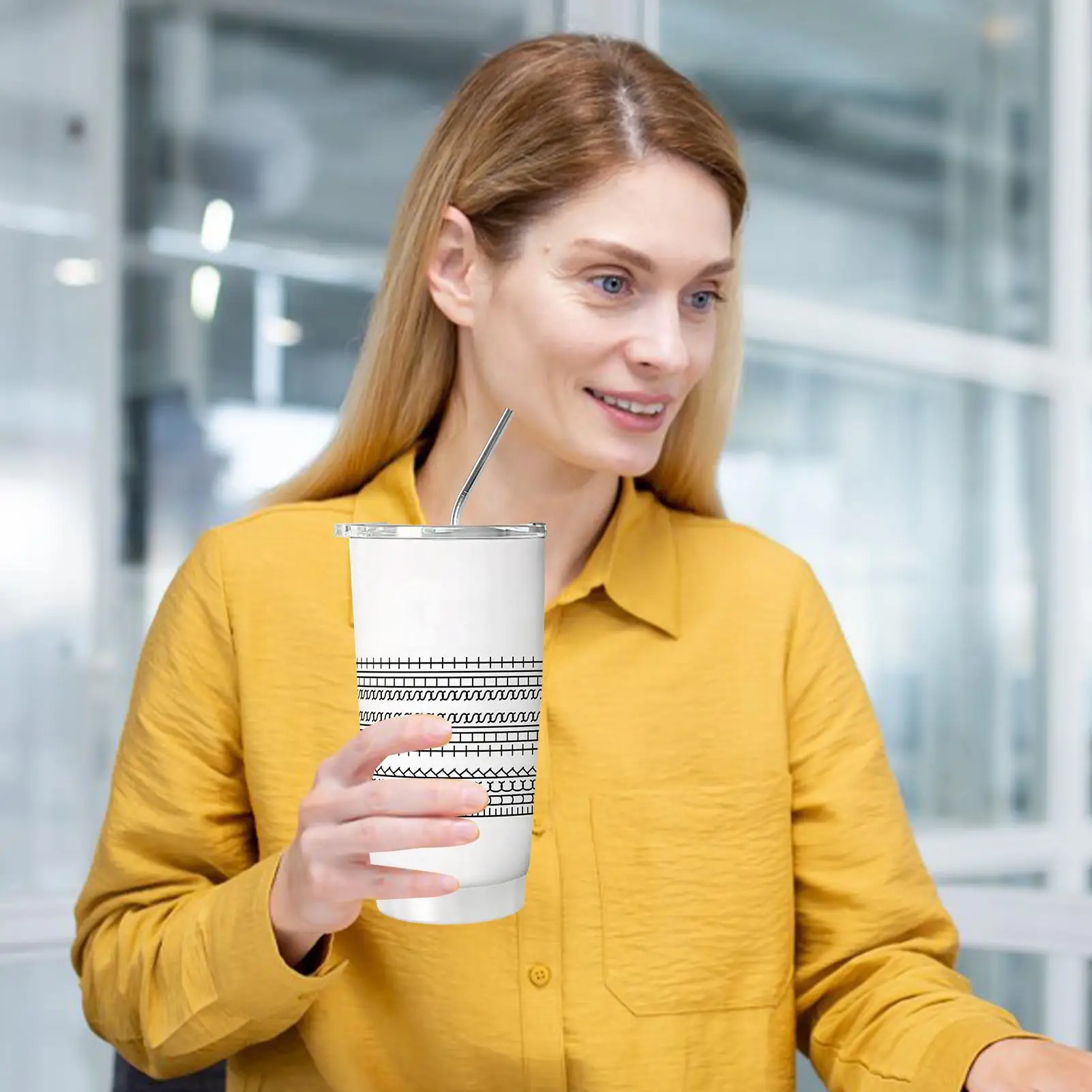 Travel Stainless Steel Coffee Cup Thermal Mug Leak-Proof Thermos Bottle Tea Coffee Mug Vacuum Flask Insulated Cup Gift Mug