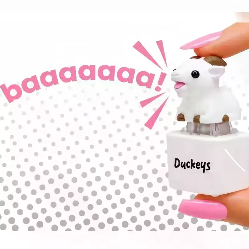 Clicky Sheep Fidget Keychain Mini Stress Relieving Sensory Toy for Teens School Recess Play