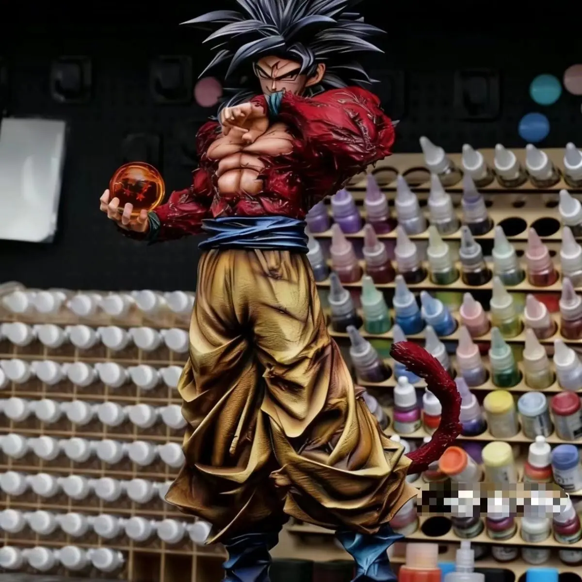 In Stock Lk Anime Dragon Ball Z Ssj4 Goku Figure Replaceable Hands Super Saiyan 4 Goku Pvc Action Figures Collect Model Toy Gift view 3