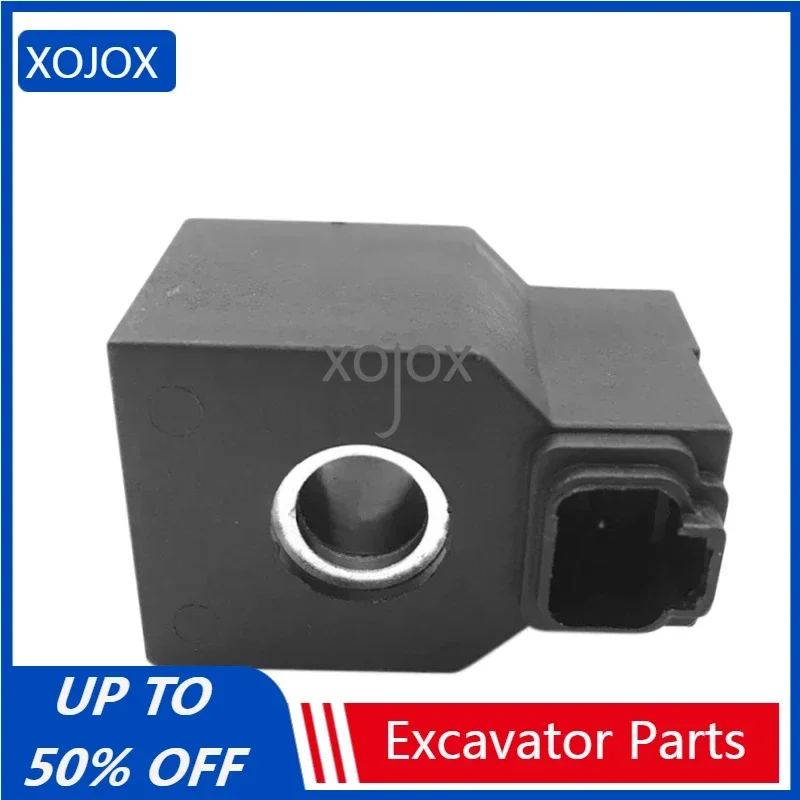 XOJOX excavator accessories For HYUNDAI R215-7/225/305-7/9 Solenoid valve coil Safety solenoid valve coil