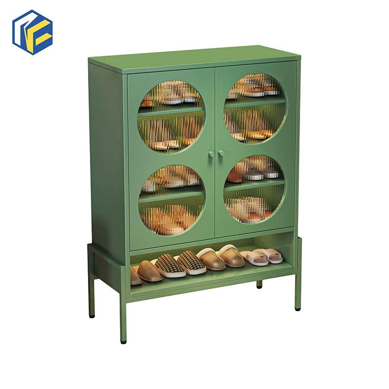 

Big Closed Shoe Rack Cabinet with Seat - Shoe and Bag Rack Organizer, Modern Home Entryway Shoe Storage Furniture