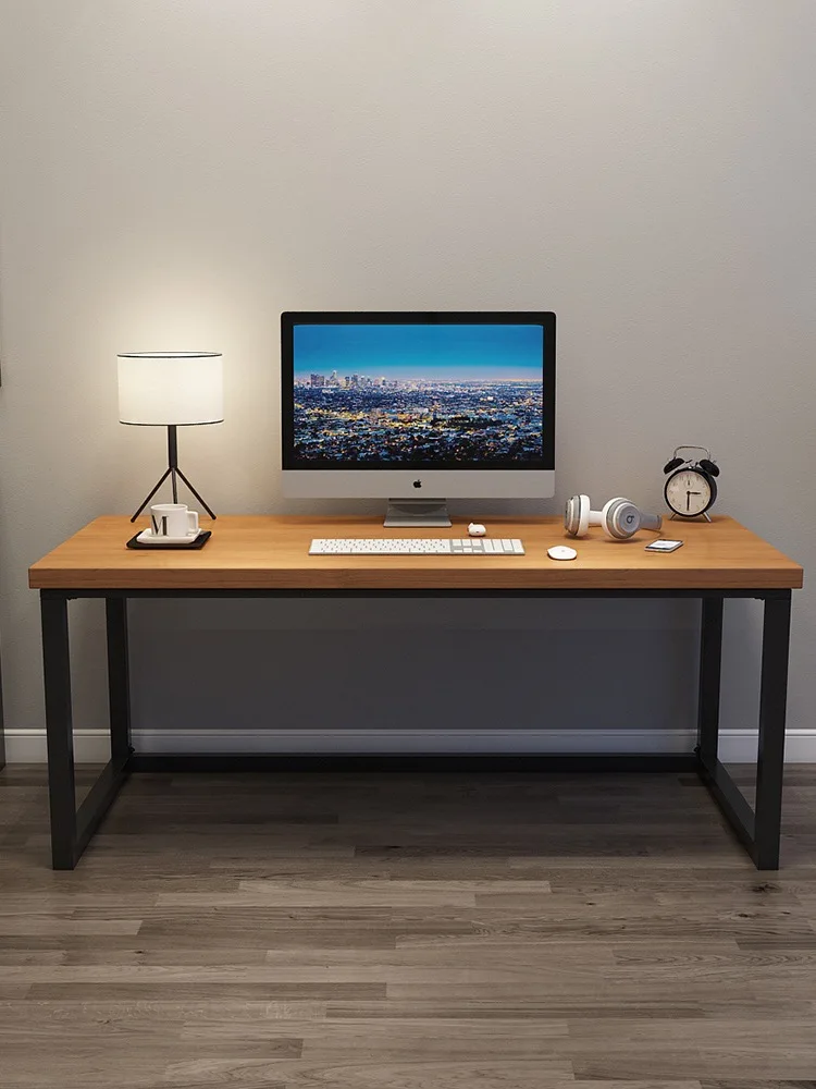 

Hot spring solid wood computer desk, simple modern table, home desk, Nordic light luxury office gaming workbench