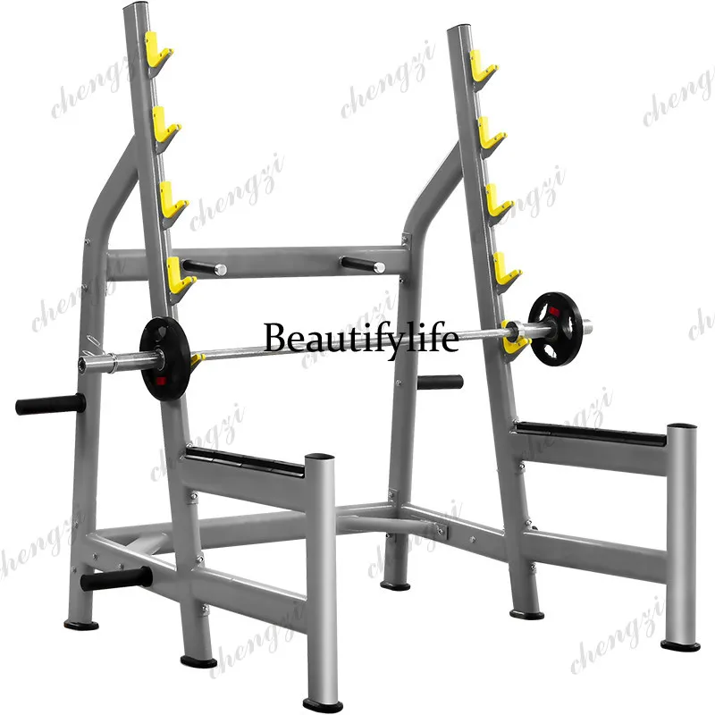 Professional Gym Free Squat Rack Frame Barbell Bench Press Rack Commercial Integrated Weightlifting Rack Household