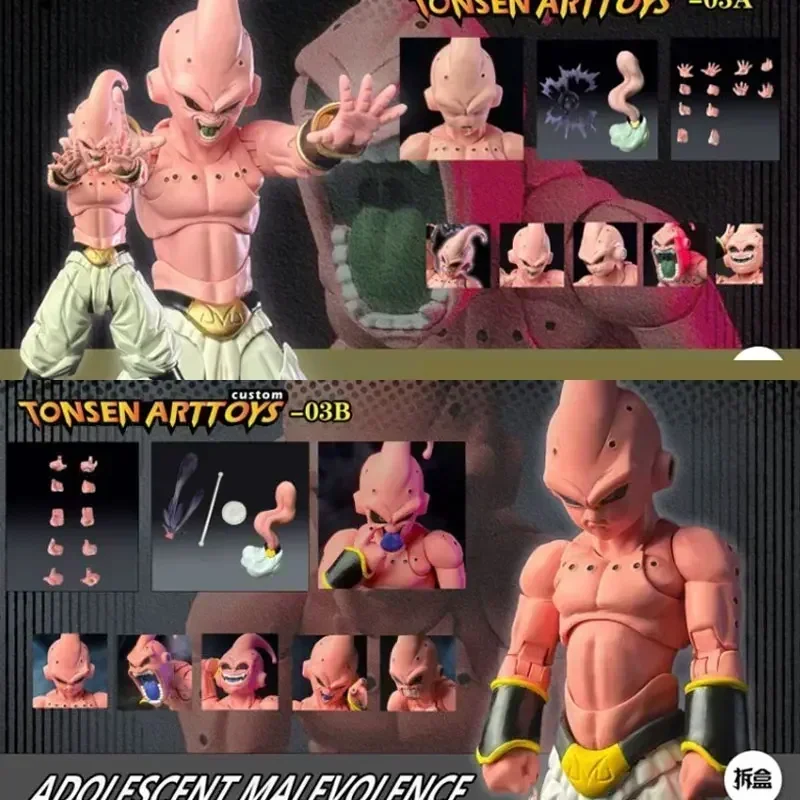 In Stock Tonsenarttoys Dragon Ball S.H.Figuarts Shf Teen Malice Majin Buu Boo Kid Anime Action Figure Toy Model Collector Gift.