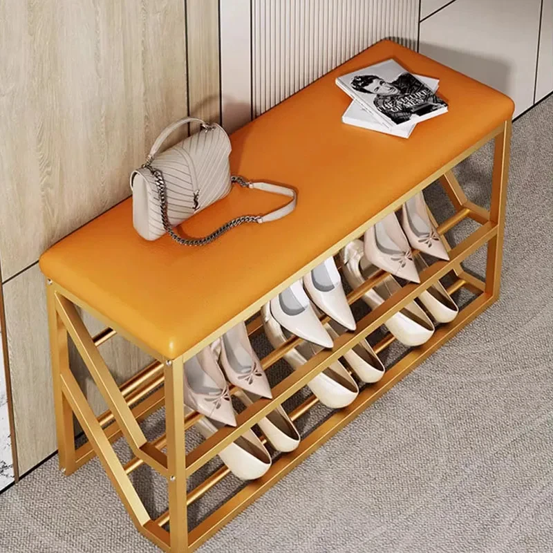 Luxury Nordic Shoe Rack Living Room Display Space Saving Shoe Shelf Slippers Modern Slim Hallway Sapateira Shoemakers Furniture