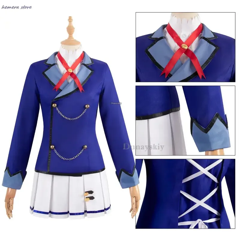 Anime Aikatsu! Hoshimiya Ichigo Shibuki Ran Kiriya Aoi Costume Cosplay Starlight School JK Campus Parrucca Uniforme Donna Vestito Kawaii