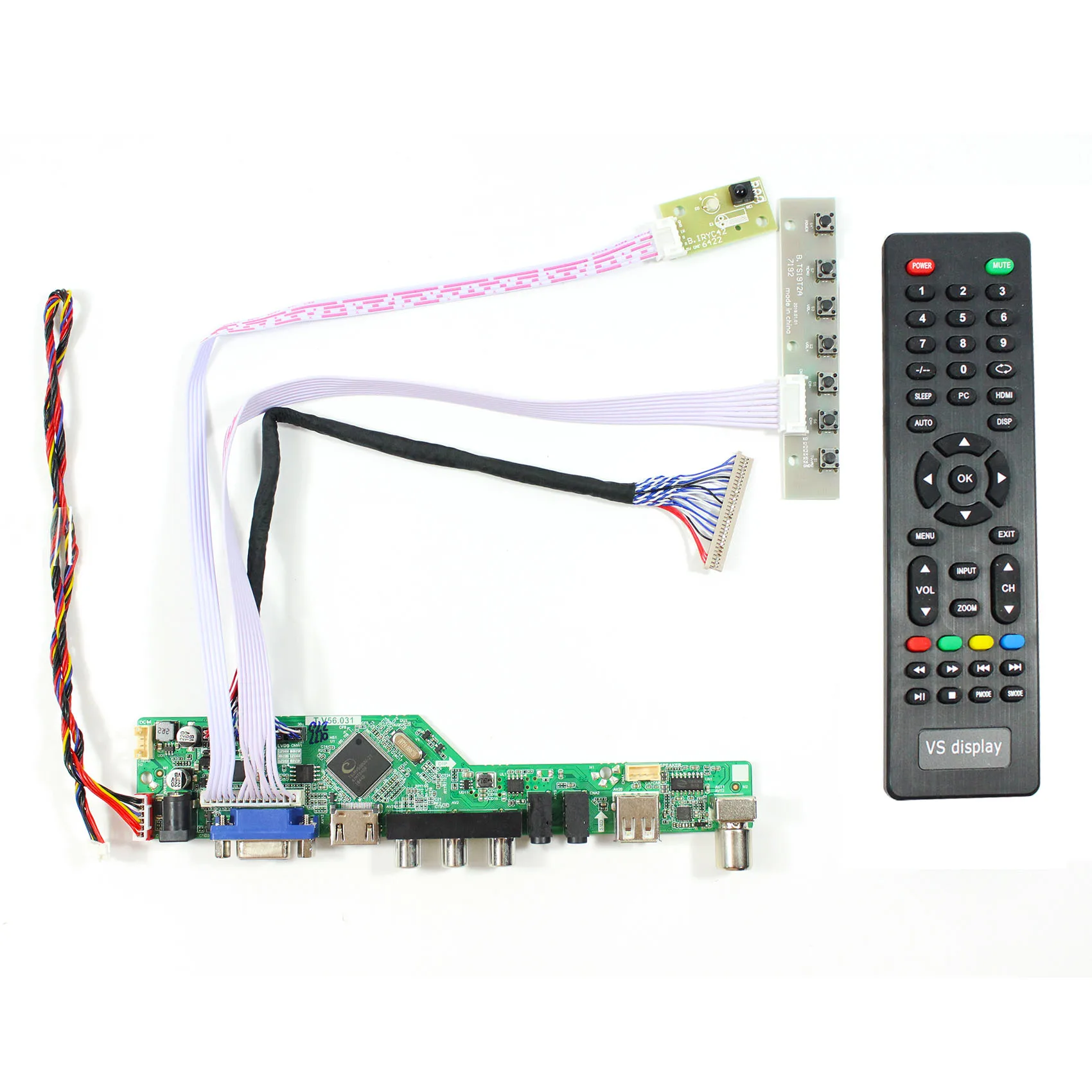 TV Main Board HD-MI VGA AV USB RF LCD Controller Board For 19”G190ETN01.2 G190ENT01.4 LCD